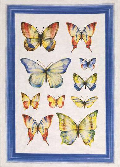 Importico - Tessitura Toscana Telerie - Papillon Blu Teatowel